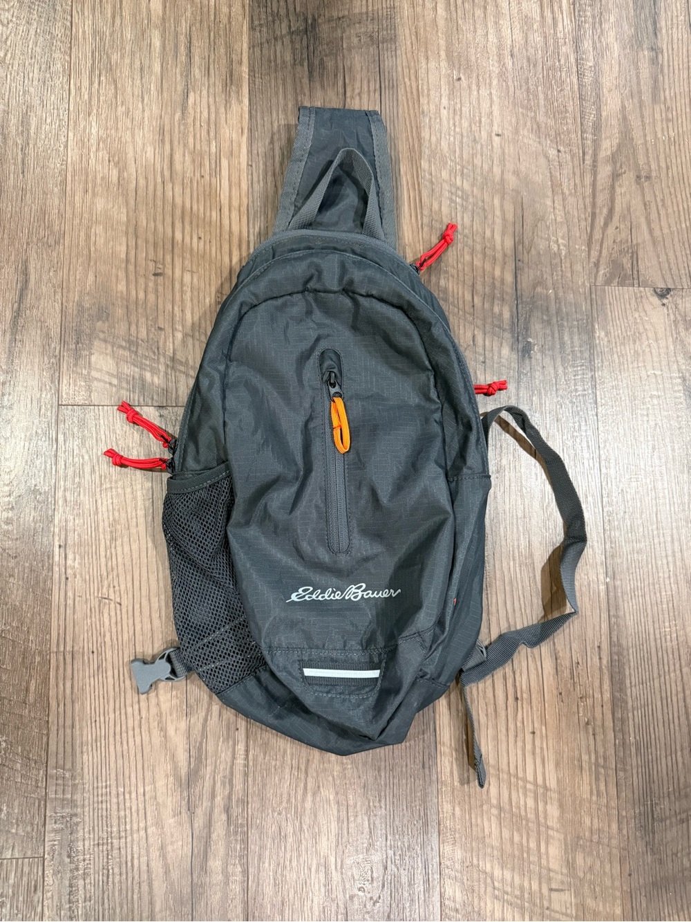 Eddie Bauer Stowaway Packable Sling Backpack 1-strap Dark Grey